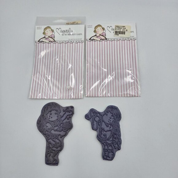 Magnolia Tilda Cling Rubber Stamps Spreads Love Glittering Tilda Sleeping Baby - Picture 4 of 16